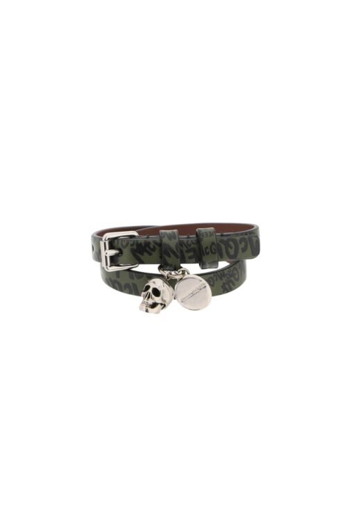 skull double wrap bracelet