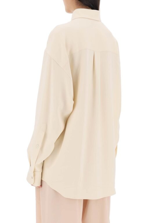 oversized shirt in crepe jersey - Image 3