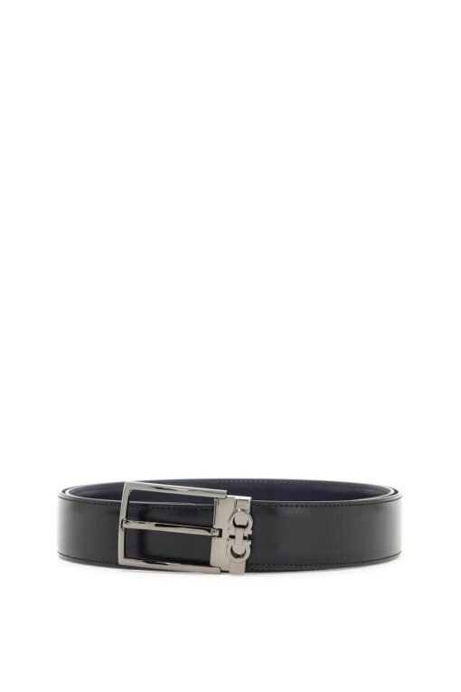 reversible belt with gancini