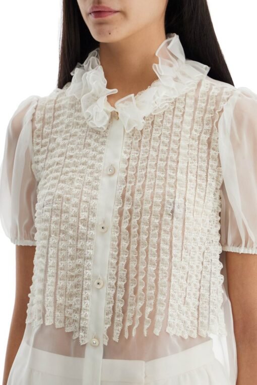short-sleeved chiffon blouse - Image 4
