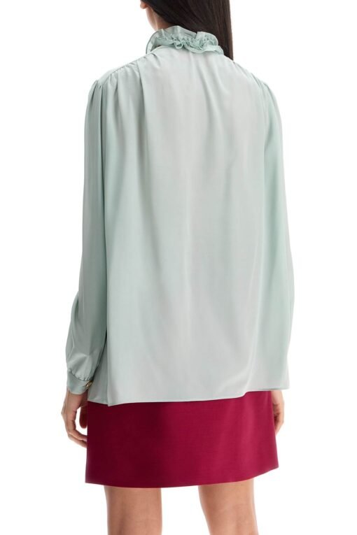 silk blouse with bow detail - Image 3
