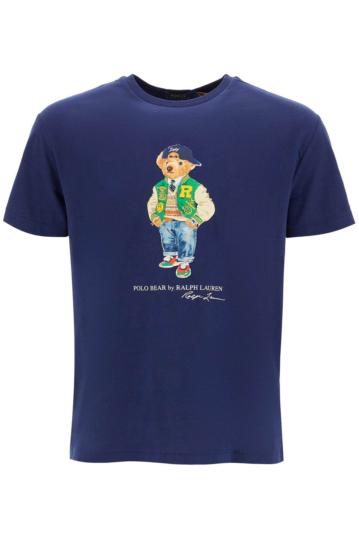 classic fit t-shirt with polo bear print