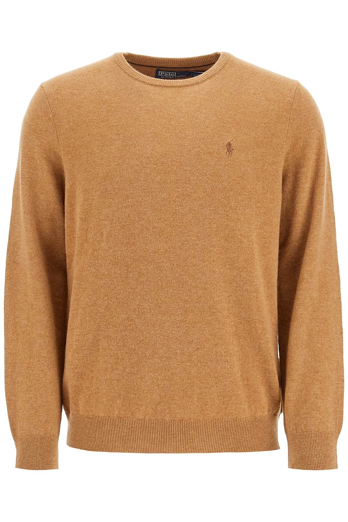 wool pullover with pony embroidery