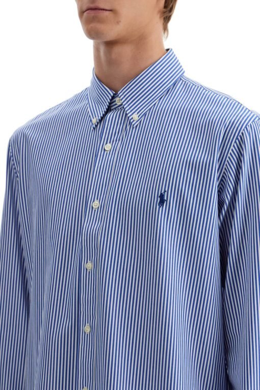 'striped stretch poplin shirt with - Image 4