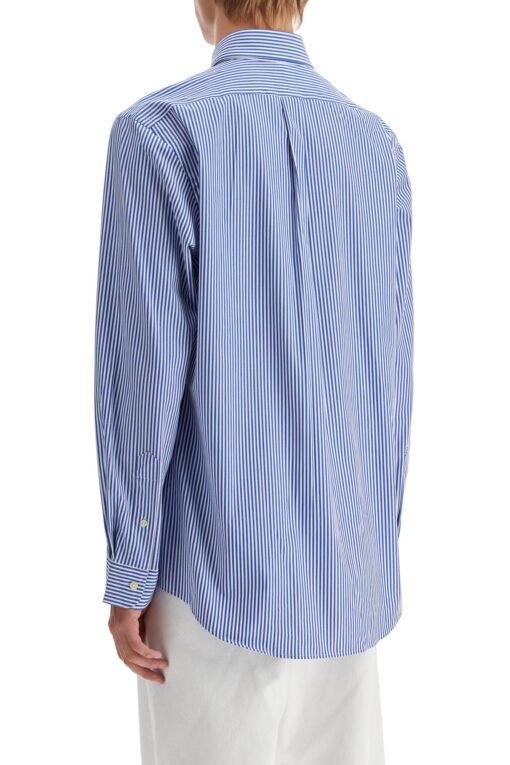 'striped stretch poplin shirt with - Image 3