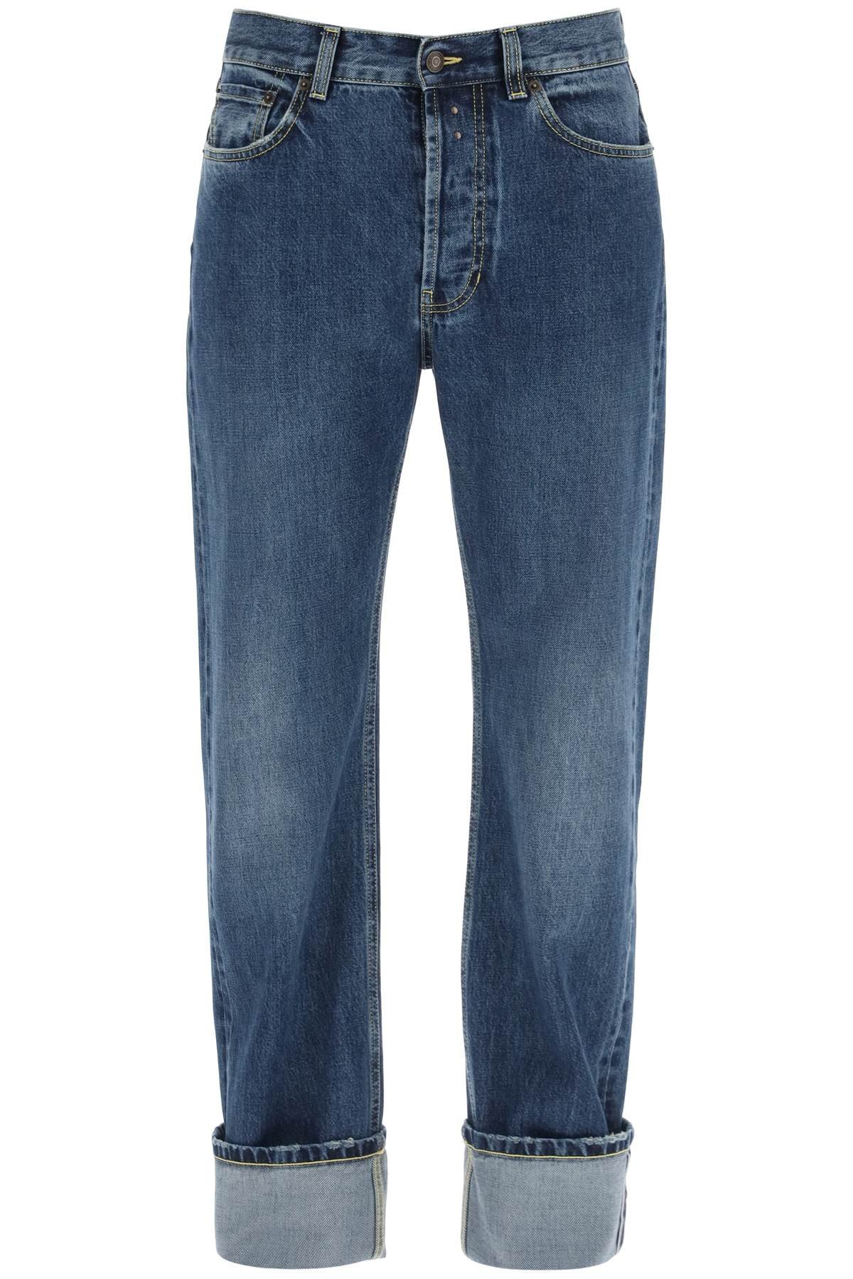 straight fit jeans in selvedge denim