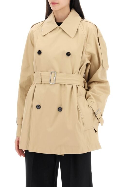 double-breasted midi trench coat - Image 4
