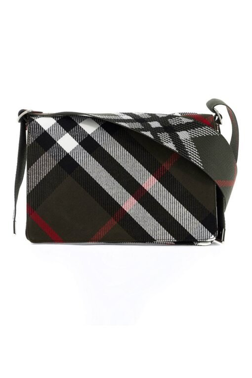 trench check shoulder bag