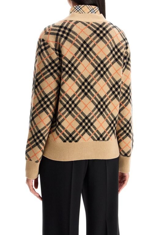 ered cashmere boxy cardigan with - Image 3