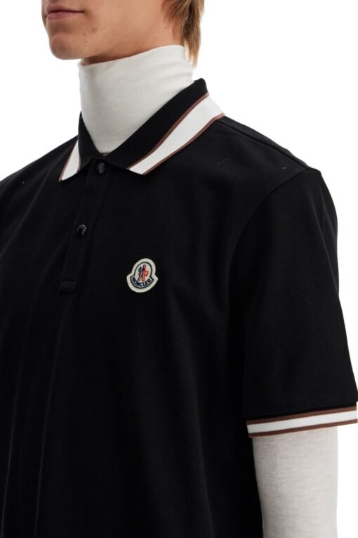 striped polo shirt with detailed accents - Image 4
