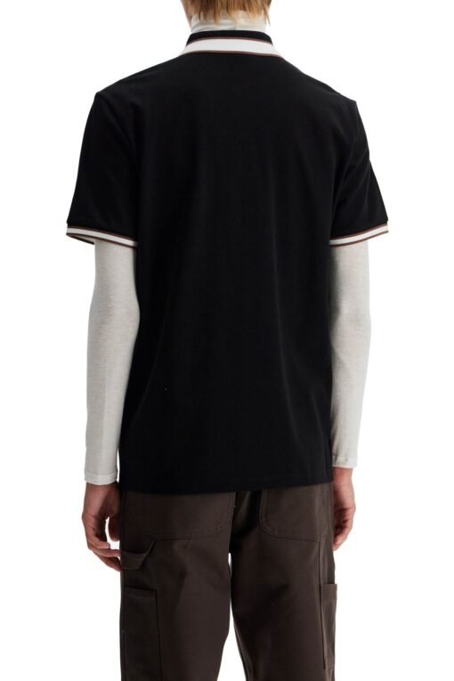 striped polo shirt with detailed accents - Image 3