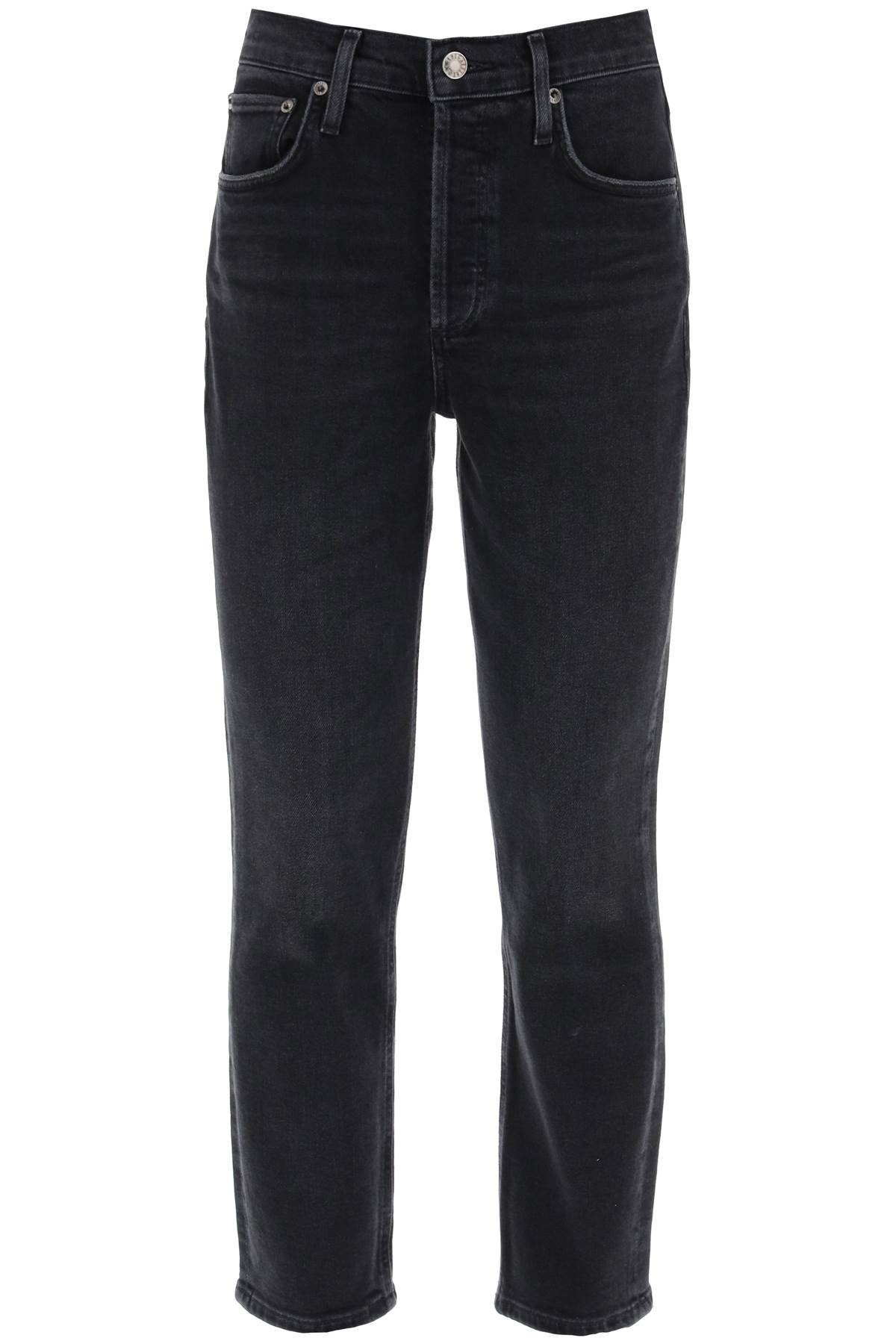 riley high-waisted cropped jeans