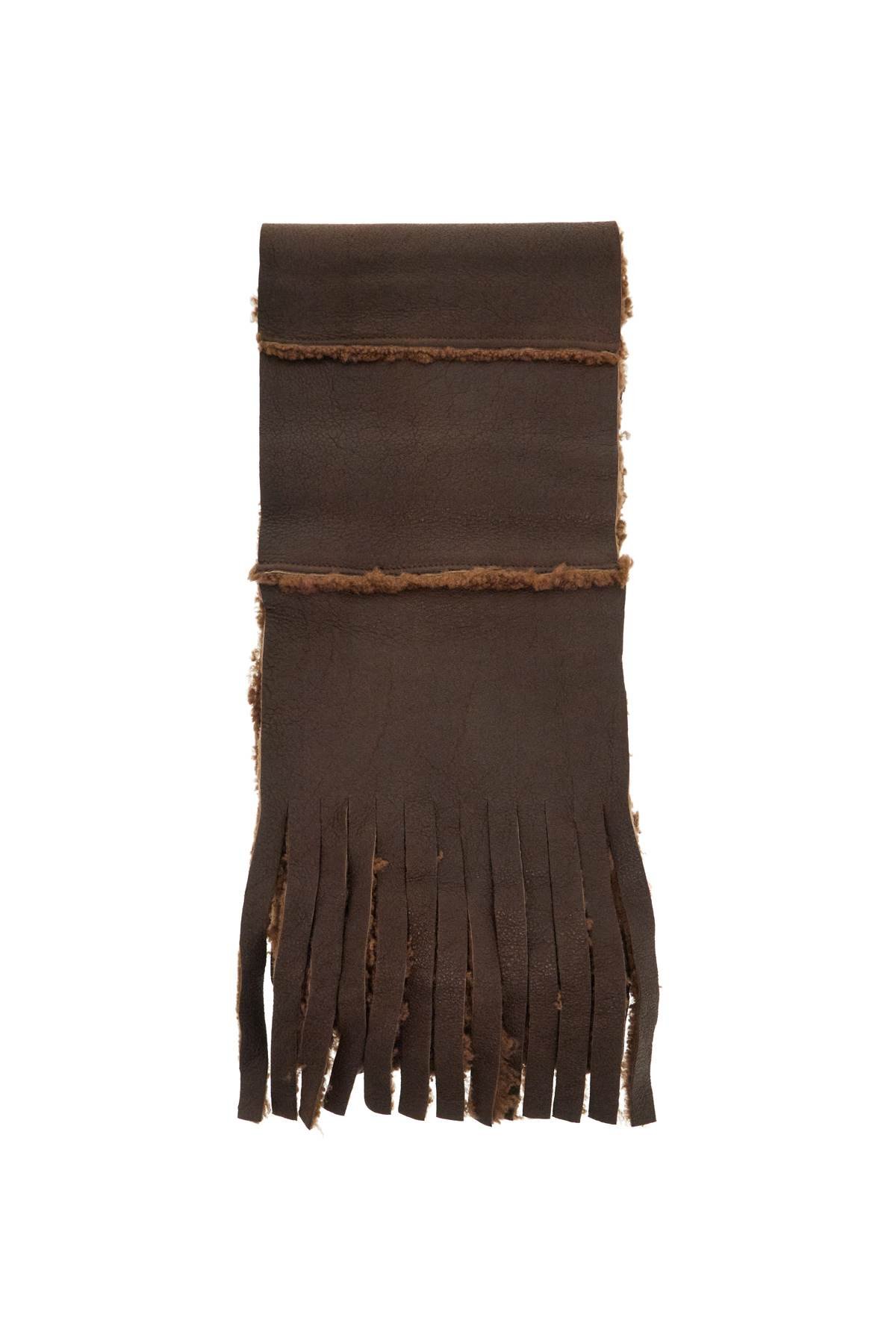 shearling scarf made