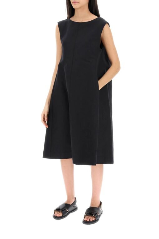 flared dress in cotton cady - Image 4