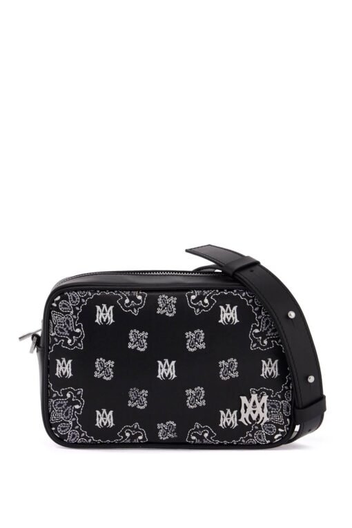 'bandana embroidered camera bag with