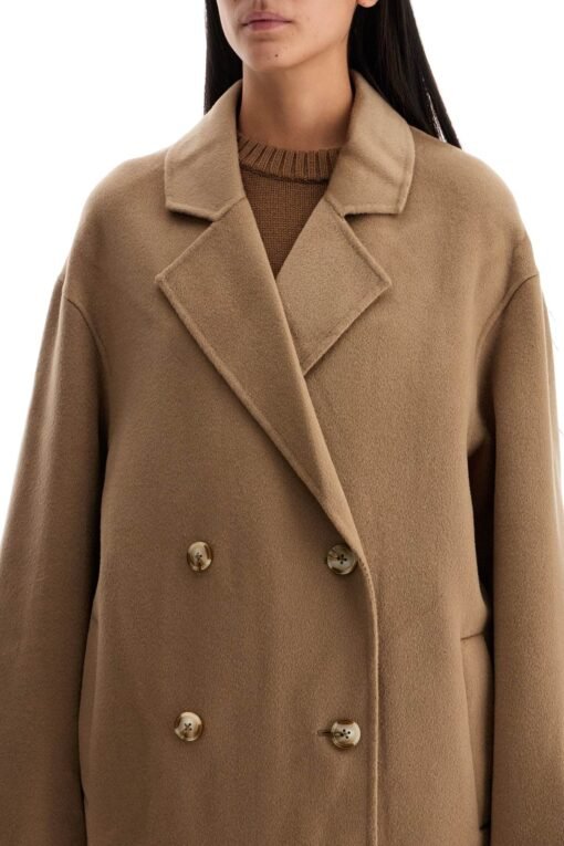 long wool and cashmere coat 'borne - Image 4