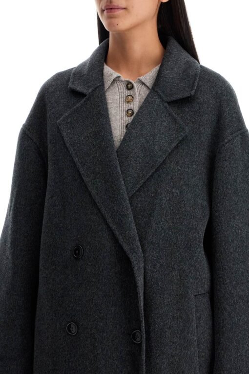 long wool and cashmere coat 'borne - Image 4