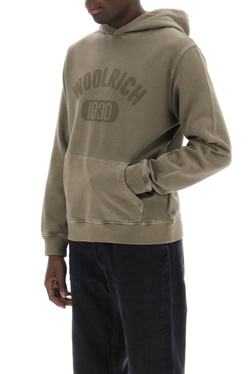 vintage-look hoodie with logo print and - Image 4