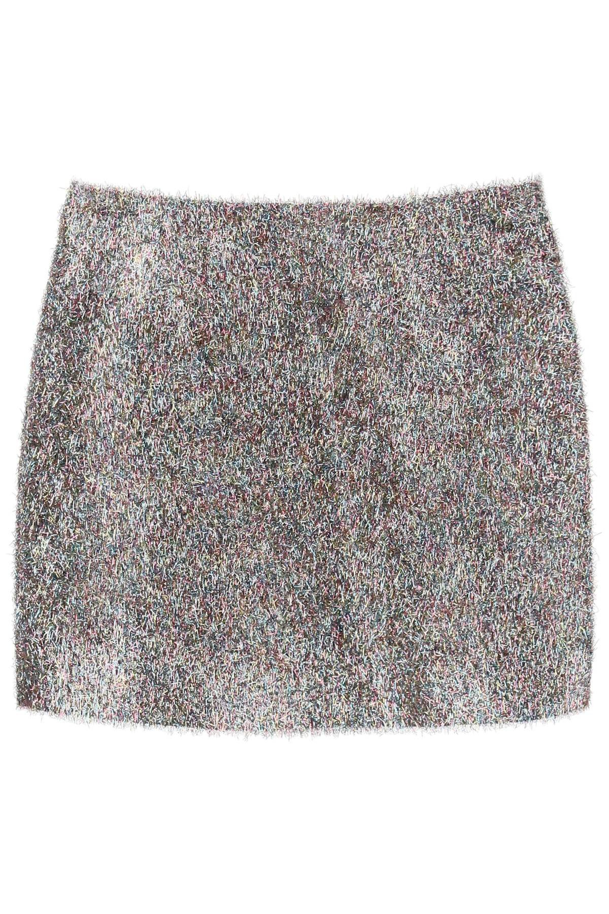lurex mini skirt