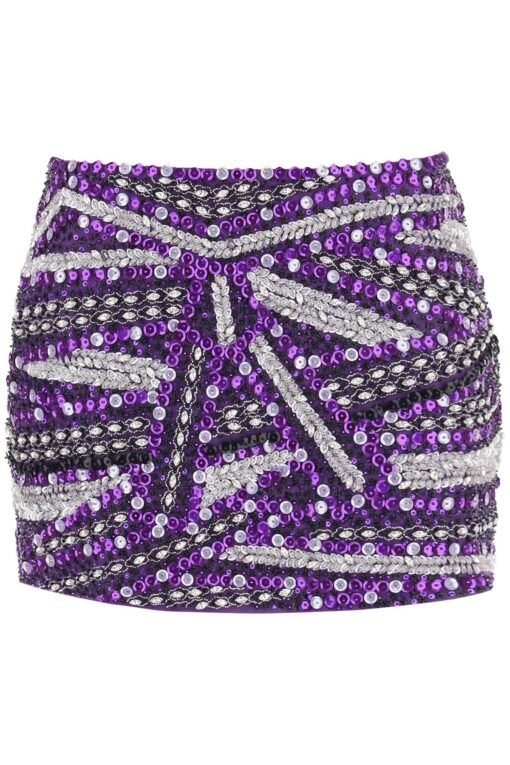 miniskirt with appliques