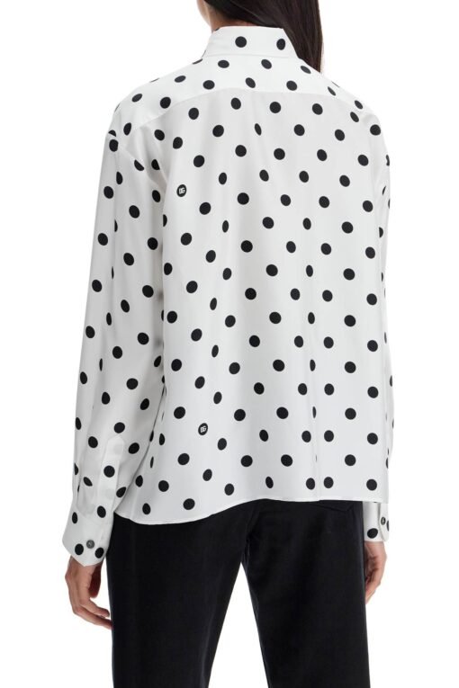 silk polka dot print blouse - Image 3