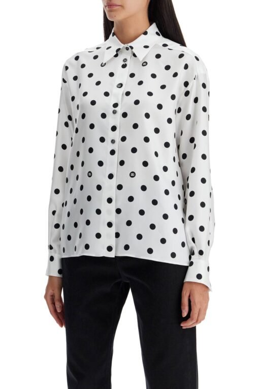 silk polka dot print blouse - Image 4