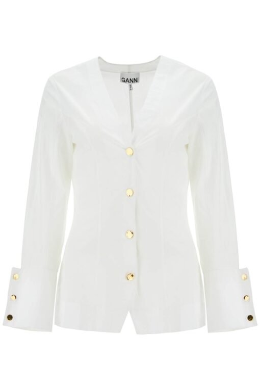 v-neck shirt with collar