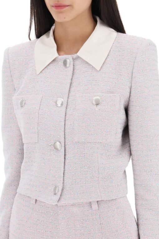 cropped jacket in tweed boucle' - Image 4