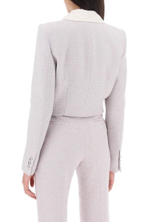 cropped jacket in tweed boucle' - Image 3