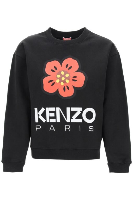 bokè flower crew-neck sweatshirt
