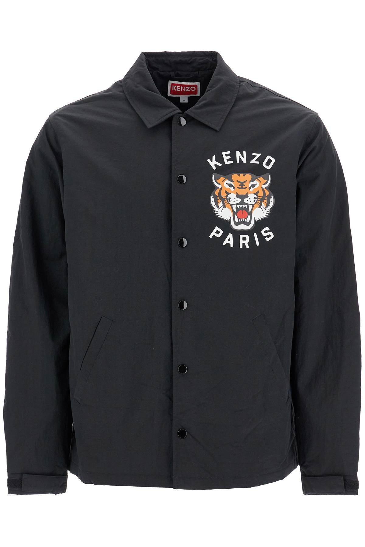 lucky tiger nylon overshirt for
