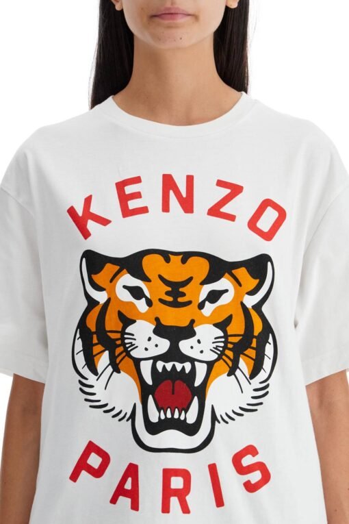lucky tiger crew-neck t-shirt - Image 4