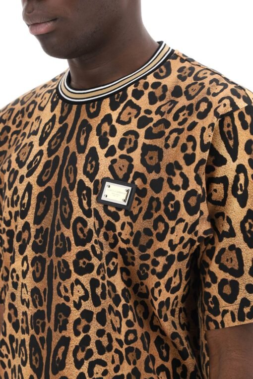 leopard print t-shirt with - Image 4