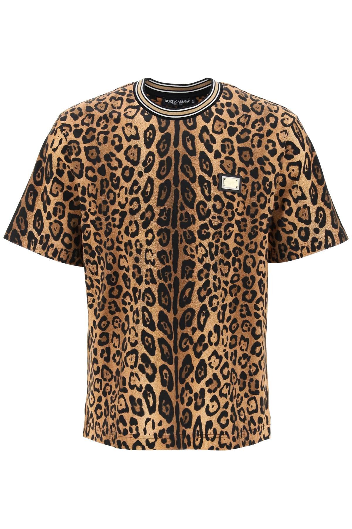 leopard print t-shirt with