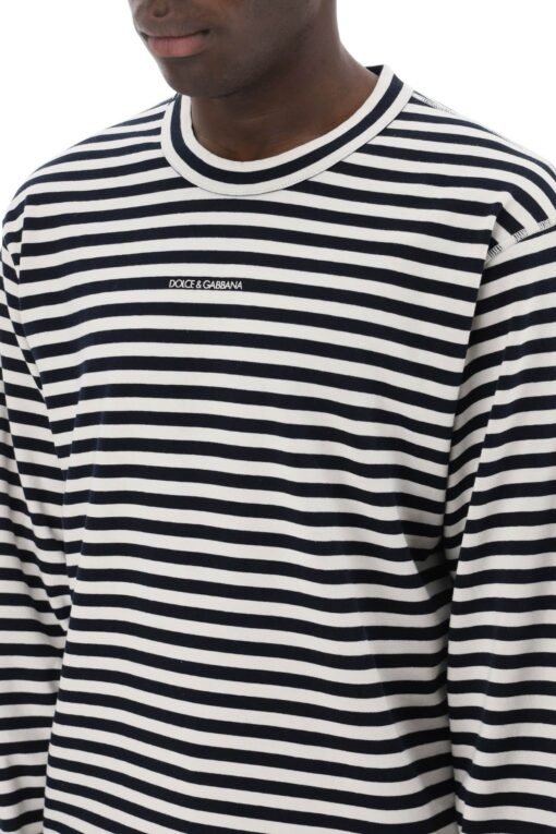 long-sleeved striped t-shirt - Image 4