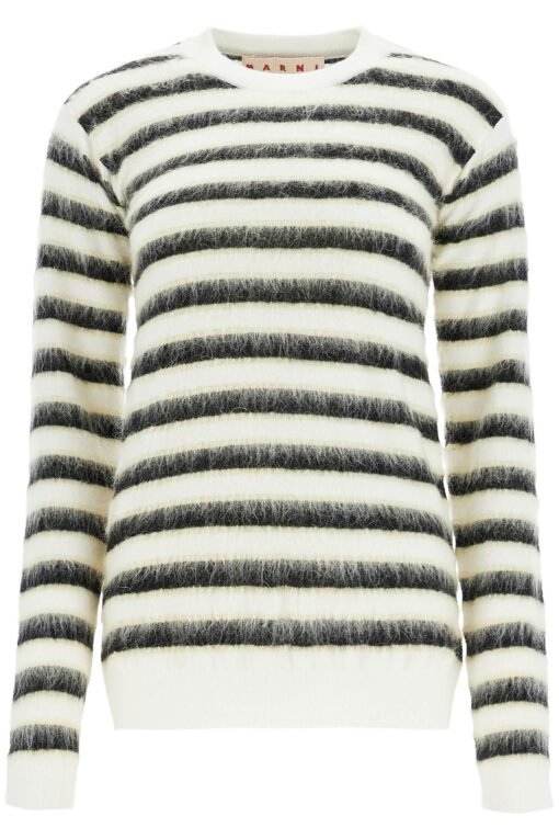 striped crewneck pullover
