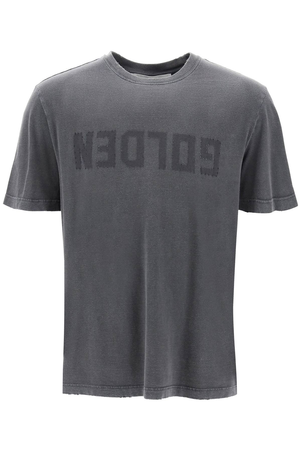 distressed logo regular t-shirt