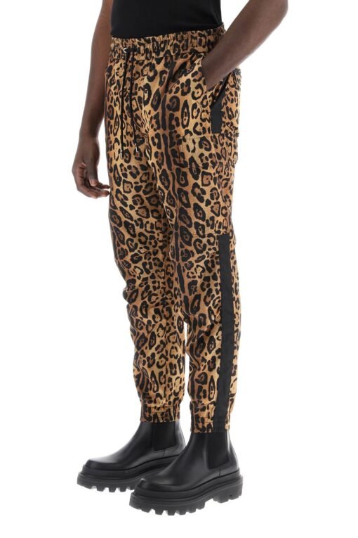 leopard print nylon jogger pants for - Image 4