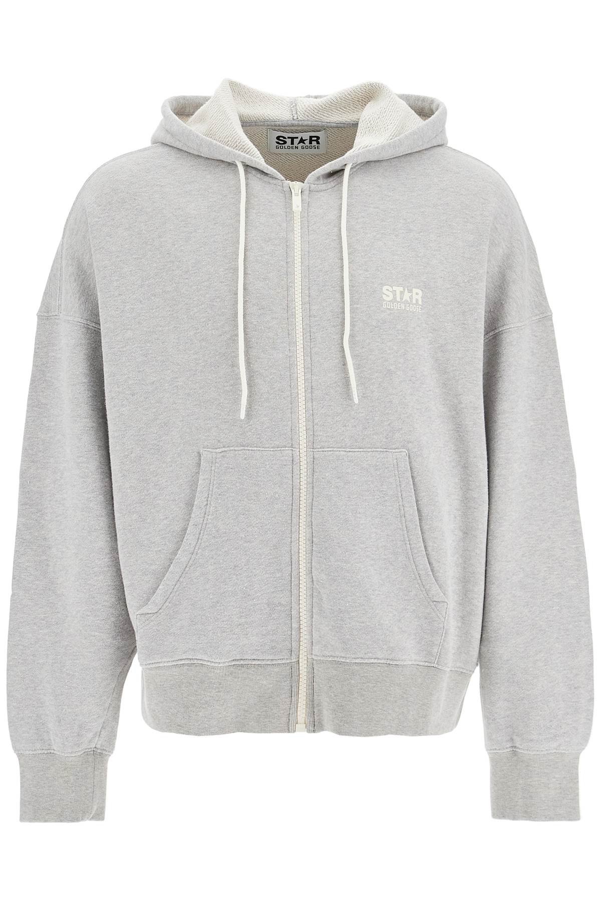 hooded full zip sweatshirt