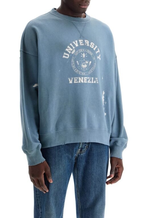 vintage college-style sweatshirt with - Image 3