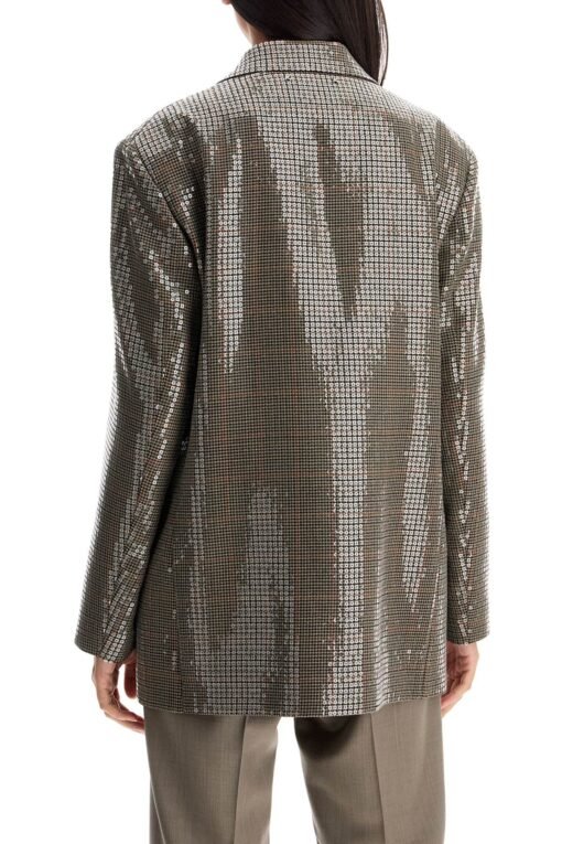 houndstooth blazer with sequins - Image 3