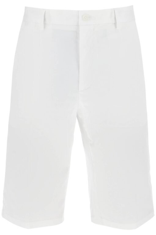 stretch cotton bermuda shorts