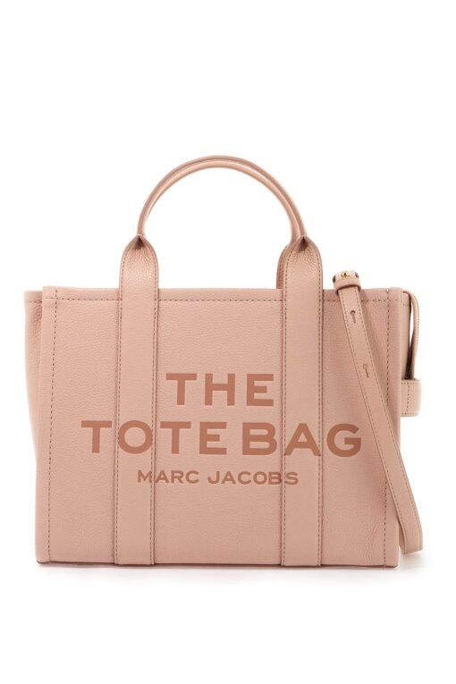 the leather medium tote bag