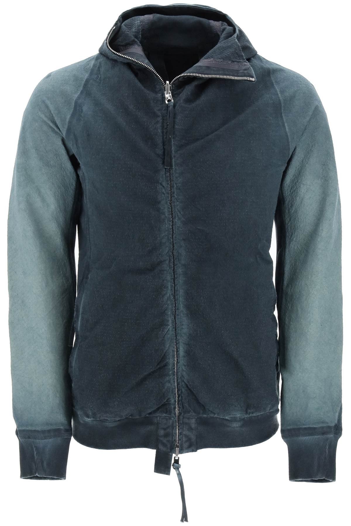 hybrid sweatshirt with zip and hood