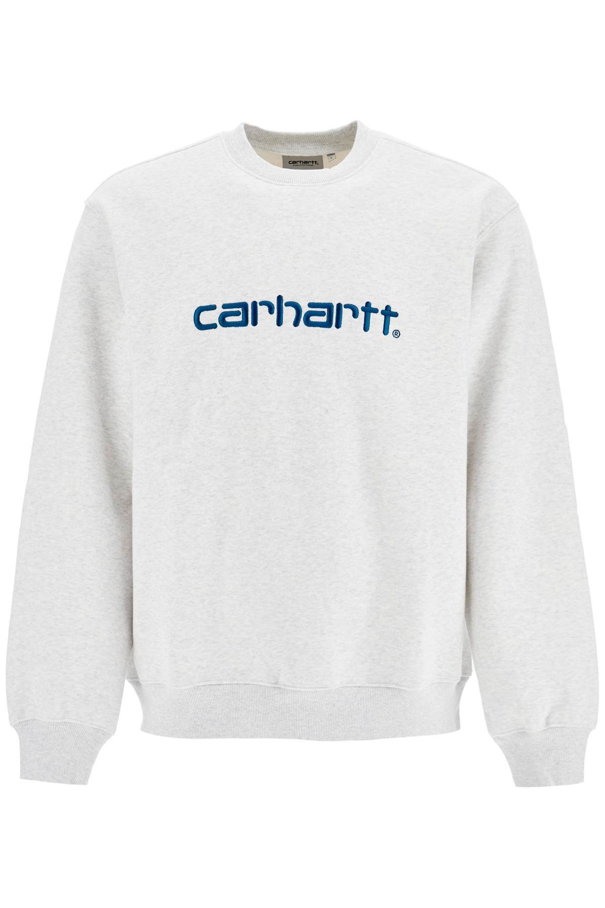embroidered logo sweatshirt