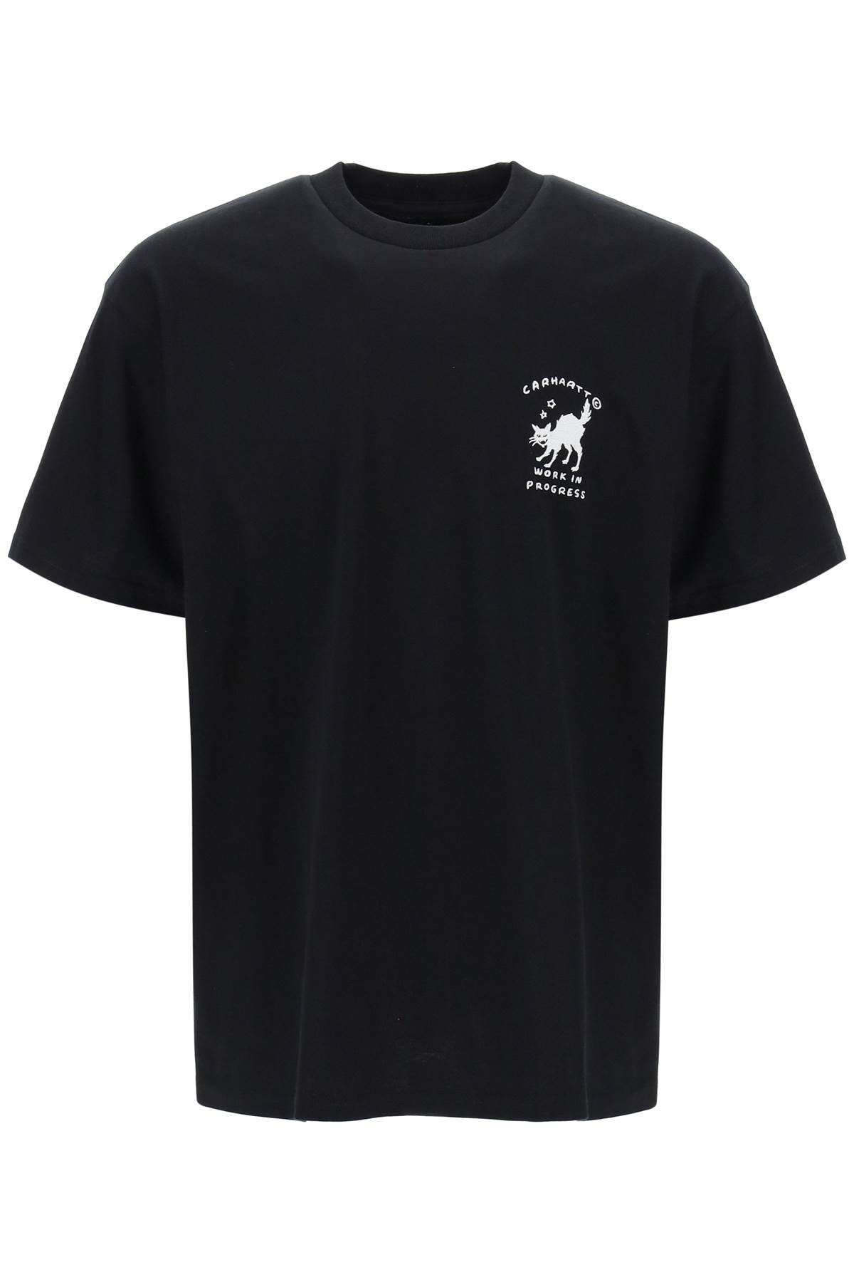 "graphic embroidered icons t-shirt with