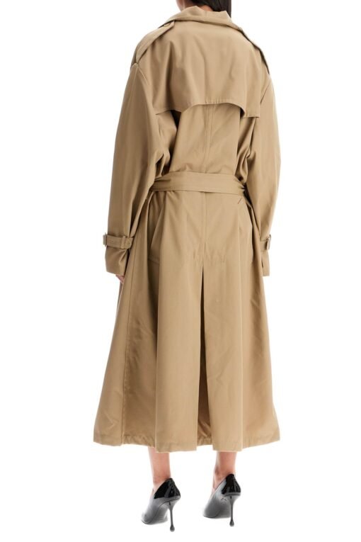 double-breasted trench coat with - Image 3