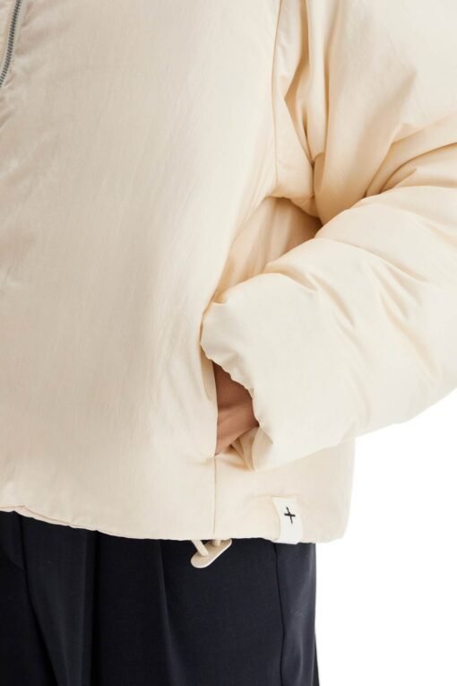 short down jacket in habotai silk blend - Image 4