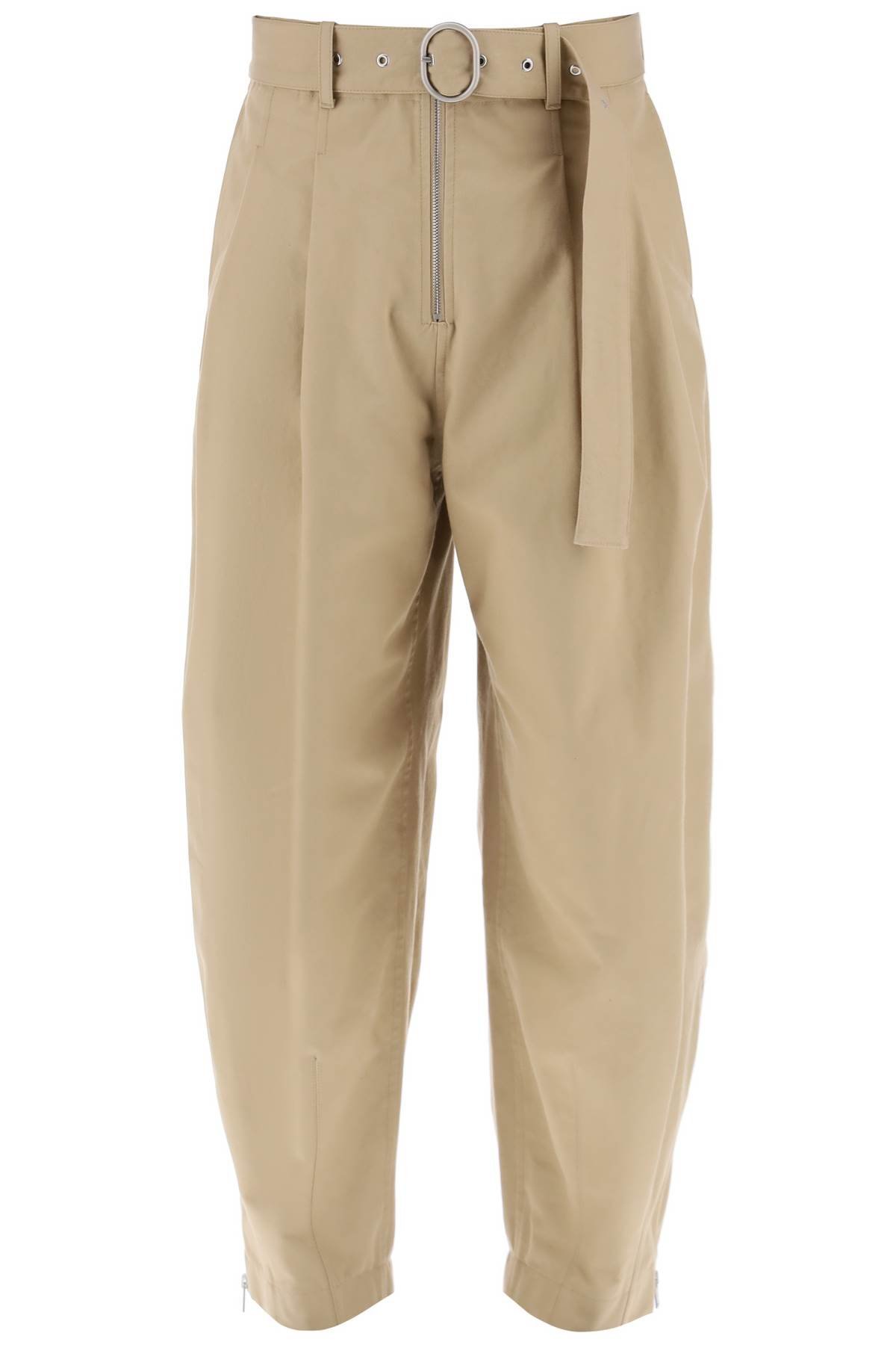 cotton pants with removable belt