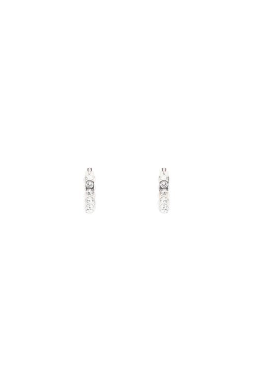 small jahleel hoop earrings with crystals
